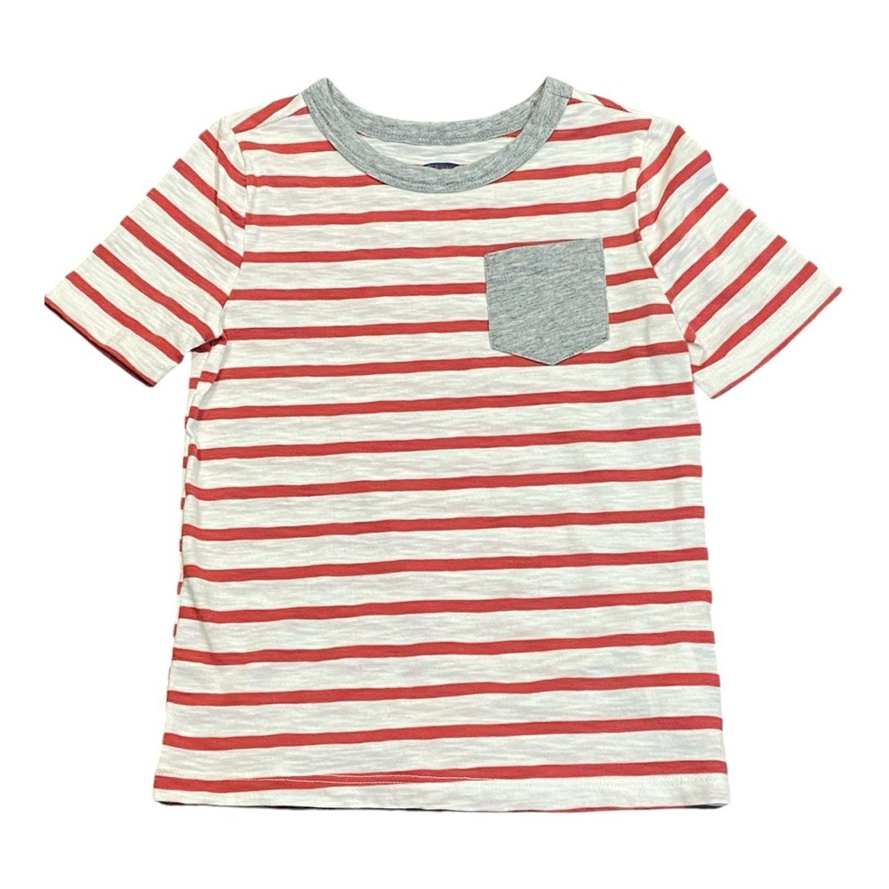 Old Navy red and white stripes tee